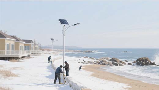 install solar street lights